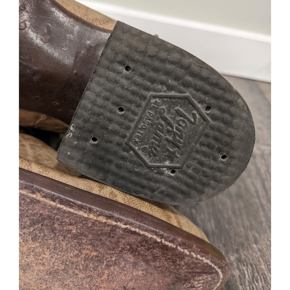 Tony Lama Exotic Elephant Western Cowboy Boots 8.5 - Picture 13 of 13